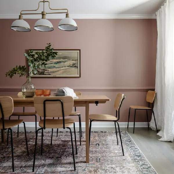 Taupe dining room